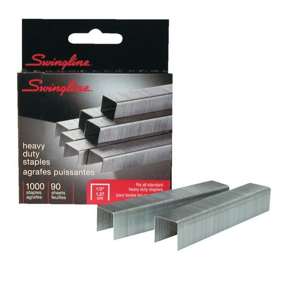 Swingline 7471135312 S.F. 13 Heavy-Duty Staples  1/2" 40-90 sheets (1000 Pack)