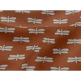 thumbnail image 4 of oneOone Viscose Jersey Rust Brown Fabric Insect Block Dress Material Fabric Print Fabric By The Yard 60 Inch Wide, 4 of 5