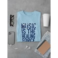 thumbnail image 3 of Music Is A Healing Force T-Shirt Men -Smartprints Designs, Male 3X-Large, 3 of 4