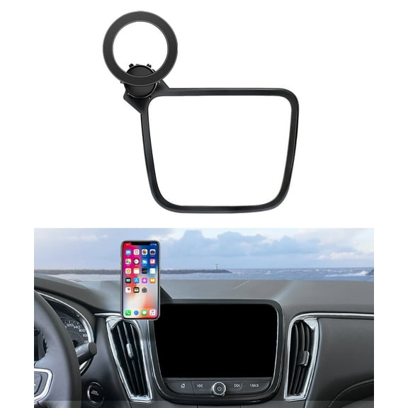 MaserWeller Car Phone Holder for Chevrolet Malibu 2016-2025 Accessories/Equinox 2018-2024 Accessories 8-inch Screen Fixed Clip, Phone Mount Compatible with MagSafe, 360° Rotation Cell Phone Holder