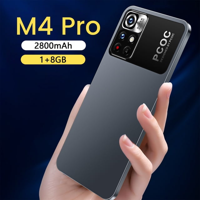 Teléfono inteligente, Android 8.1 Smartphone HD Teléfono de pantalla completa, Dual Sim Desbloqueado Teléfono inteligente, 1GBRam + 8Gb Rom, Teléfonos celulares de 6.3 pulgadas Teléfonos móviles-Negr