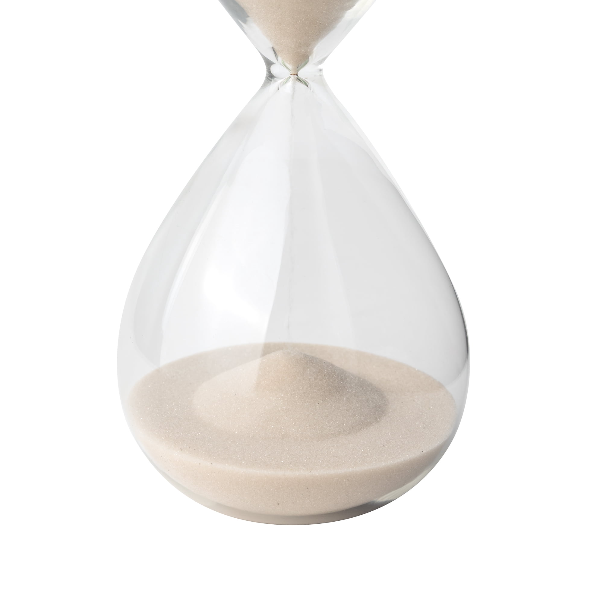 Mainstays Clear Glass Decorative Hourglass, 8"