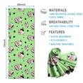 thumbnail image 2 of Green Cow Spot Pattern Hot Yoga Mat Towel Non Slip for Hot Yoga - Quick-Drying Yoga Mat Cover with 4 Corner Pockets with Travel Bag - Hot Yoga Towel Non Slip 74"x26", 2 of 6