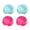 Blue*2+Rose Red*2, variant on Cat Bowl Dog Bowl Plastic Cat Pet Bowl Cat Drinking Bowl, 4 Pack Blue*2+Rose Red*2