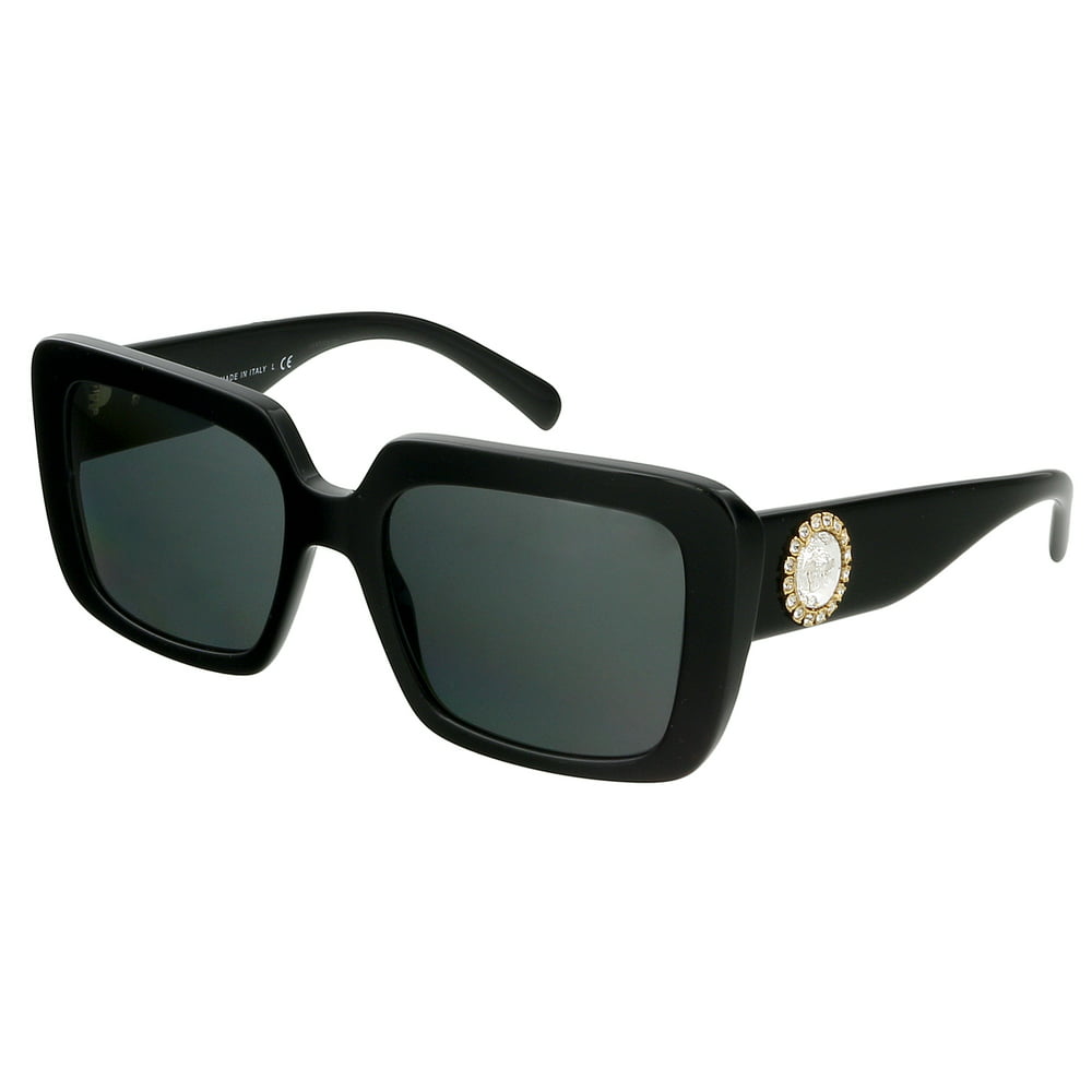 Versace - Versace VE4384B GB1/87 Black Square Sunglasses - Walmart.com ...