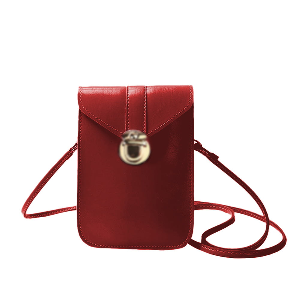 Akoyovwerve Women Crossbody Bag Leather Crossbody Cell Phone Purse Handbag For Girls Ladies ...