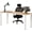 Teak & White, variant on SOGES 63 inches Large Gaming Desk Computer Desk Workstation Office Desk White