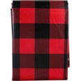 thumbnail image 2 of Flannel-Backed Reusable PEVA Tablecloth Table Cover, Red Buffalo Plaid, 70 x 52 inches, 2 of 3