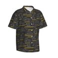 thumbnail image 2 of Balery Retro Excavator Print Men's Hawaiian Shirts Short Sleeve Beach Shirt Relaxed Fit Vacation Button Down Shirts-Medium, 2 of 9