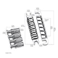 thumbnail image 3 of Electric Guitar Bridge Replacement Guitar Bridge Tailpiece Top String Individual Saddles Easy to Install, 3 of 9