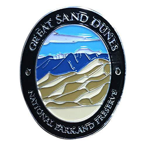Colorado Great Sand Dunes National Park Walking Hiking Stick Medallion 