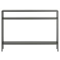 thumbnail image 6 of Evelyn&Zoe Ricardo 42" Wide Rectangular Console Table with Metal Shelves in Gunmetal Gray, 6 of 7