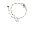 thumbnail image 2 of Delight Jewelry Silvertone Flat Scottie Dog Silver-tone Paw Infinity Link Chain Bracelet, 6"+2" Extender, 2 of 3