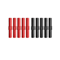 thumbnail image 1 of P7023 10 Unids/Lote ExtensióN Aislada PVC 4Mm Banana Enchufe Hembra una Hembra Adaptador Acoplador Conector Rojo Negro, 1 of 7