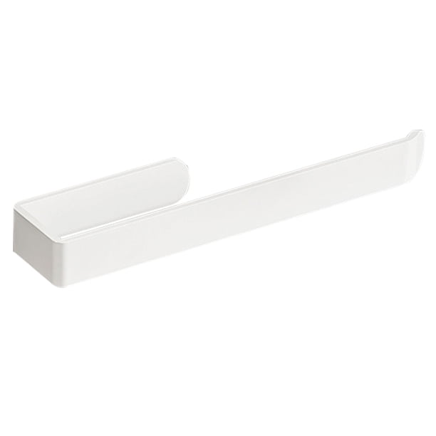 Toallero de papel de cocina de montaje en pared, toallero de baño de aluminio mate, estante simple, toallero de baño, estante de almacenamiento de inodoro multifunción, estante para trapos