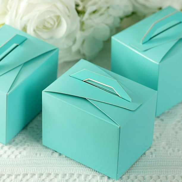 Efavormart 100pcs Tote Favor Boxes Party Goodie Boxes Treat Box For Wedding Reception/Bridal