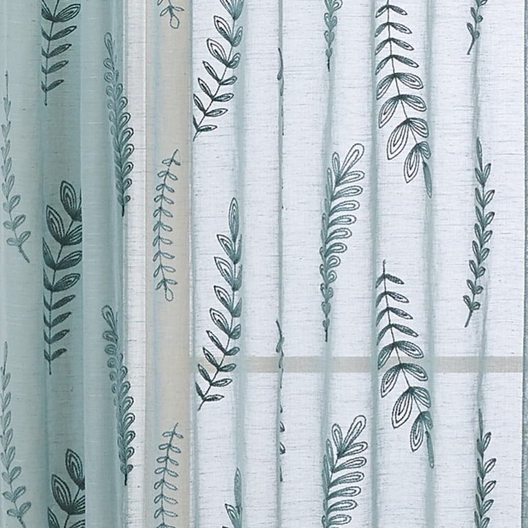 Better Homes & Gardens Embroidered Botanical Sheer Panel, 50"x108" photo 6