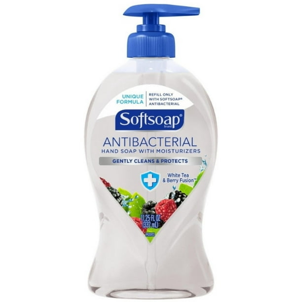 Softsoap White Tea & Berry Fusion Antibacterial Hand Soap Moisturizers, 11.25 oz (Pack of 2