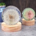 thumbnail image 3 of Light Base Ball Wood Light Holder Decoration Lamp Storage Tray  White Light 60mm Light Base, 3 of 9
