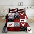 thumbnail image 2 of Manfei Animal Deer 2pcs Bedding Comforter Set,Red Camouflage Twin Comforter Sets,Buffalo Plaid Breathable Bedding Set,Ultra Soft Wildlife Home Decor, 2 of 8