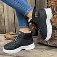 thumbnail image 3 of Rokment Platform Snow Boots for Women with Fleece Lined 2025 Winter Thermal Chunky High Top Fashion Sneakers Combat Ankle Booties, 3 of 7