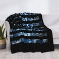 thumbnail image 3 of Gaeub Navy Camouflage American Flag Printed Flannel Throw Blanket,Plush Throw,Fuzzy Bed Blanket for Bedding Sofa and Travel,Decorative Blanket-40"x30", 3 of 6