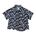 thumbnail image 1 of Gibobby Playera Termica Para Niños Camiseta holgada informal de manga corta para niños pequeños, bebés, niños y niñas, estilo playero(Negro, 7-8 Años), 1 of 5