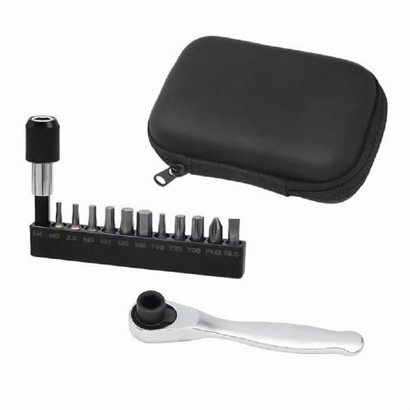 Zeiwohndc Bicycle Bikes Ratchet Wrench Allen Keys Tool Socket Set Kit 1/4"