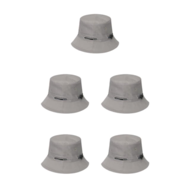 Maytalsory 1/2/3/5 Wide Application Hat For Sun Protection And Comfort Sunscreen Sunscreen Fisherman Cap Sunshade gray 58cm 5PCS