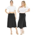 thumbnail image 2 of Stretch Is Comfort Women's Midi A-Line Flowy Skirt | Adult Small- 5x, 2 of 6