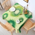 thumbnail image 2 of Green Tie Dye Pattern Square Tablecloth,Waterproof Square Table Cover,Wipeable Spillproof Washable Table Cover for Home Kitchen Party Decor 42"X42"(107x107cm), 2 of 6