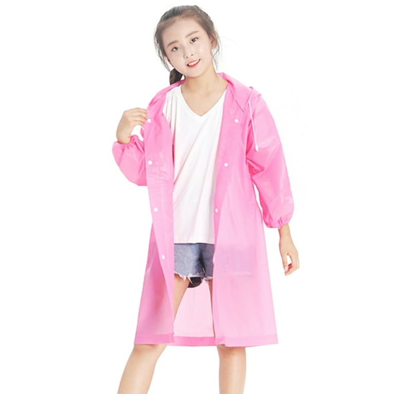 Ladies see shop through raincoats