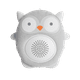 SoundBub by WavHello, Machine à Bruit Blanc et Haut-Parleur Bluetooth Sucette de Sommeil Portable et Rechargeable pour Bébé – Ollie the Owl, Gris – image 1 sur 1