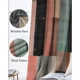thumbnail image 3 of Color Striped Blackout Curtains for Bedroom Living Room Darkening Curtains 84 Inch Length 2 Panels Set Modern Abstract Art Vertical Stripe Window Curtain Window Treatment Grommet Drapes 42"x84", 3 of 9