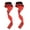 red, variant on Lifting Straps (1 Pair) - For Powerlifting, Bodybuilding, Gym Workout, Strength Training - black