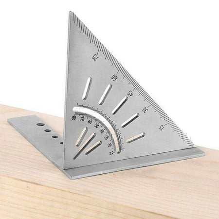 

45/90 Degree Multifunctional Saddle Square Stainless Steel Angle Ruler Marking