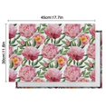 thumbnail image 5 of Pioneer Flower Floral Print Pattern Summer Placemats Table Placemats Set Of 6-Linen Kitchen Washable Placemats Table Mats 12x18 Inch Non-Slip Heat Resistant, 5 of 5
