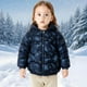 thumbnail image 5 of Parkas de manga larga para niños con estampado de invierno, capucha y orejas pequeñas, ligeras y finas, deportivas informales, cálidas y gruesas, chaquetas de plumón para niñas, parte superior de poli, 5 of 5