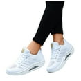 thumbnail image 3 of Leey-World Women's Sneaker Cooled Memory Foam Womens Tennis Shoes(White,8), 3 of 8
