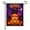 E, variant on Halloween Ghost Garden Flag, 12 x 18 in Double Sided Welcome Yard Banner for Outdoor Porch Lawn