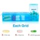 thumbnail image 2 of Pastillero de 7 días con 28 compartimentos, organizador de pastillas, gran capacidad para medicamentos, vitaminas, aceite de pescado y suplementos - Multicolor, 2 of 5