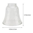thumbnail image 3 of Shisuyan 1pc Dust-proof Lamp Screen Decorative Lamp Cover Glass Lamp Cover (Transparent), 3 of 8