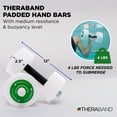 thumbnail image 2 of THERABAND Water Weights, Aquatic Dumbbells for Pool Fitness, Pair, Green Medium Resistance Level, for Pool Exercise and Water Aerobics for Adults, Foam Pool Weights for Therapy and Fitness Workouts, 2 of 9
