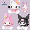 thumbnail image 2 of Lindos bloques de construcción de Sanrio Kuromi Hello Kitty Melody Cinnamoroll Pompompurin Figura de dibujos animados Ladrillos para niños Muñecas rompecabezas Juguetes, 2 of 5