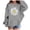 Grey, variant on Emitonse Toddler Baby Boy Girl Clothes Kids Hoodie Print Girls Basic Long Sleeve Drawstring Sweatshirt Black,Size 7-8 Years