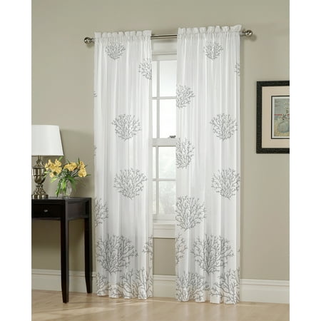 - Better Homes & Gardens, Dylan Ocean Coral Single Curtain Panel