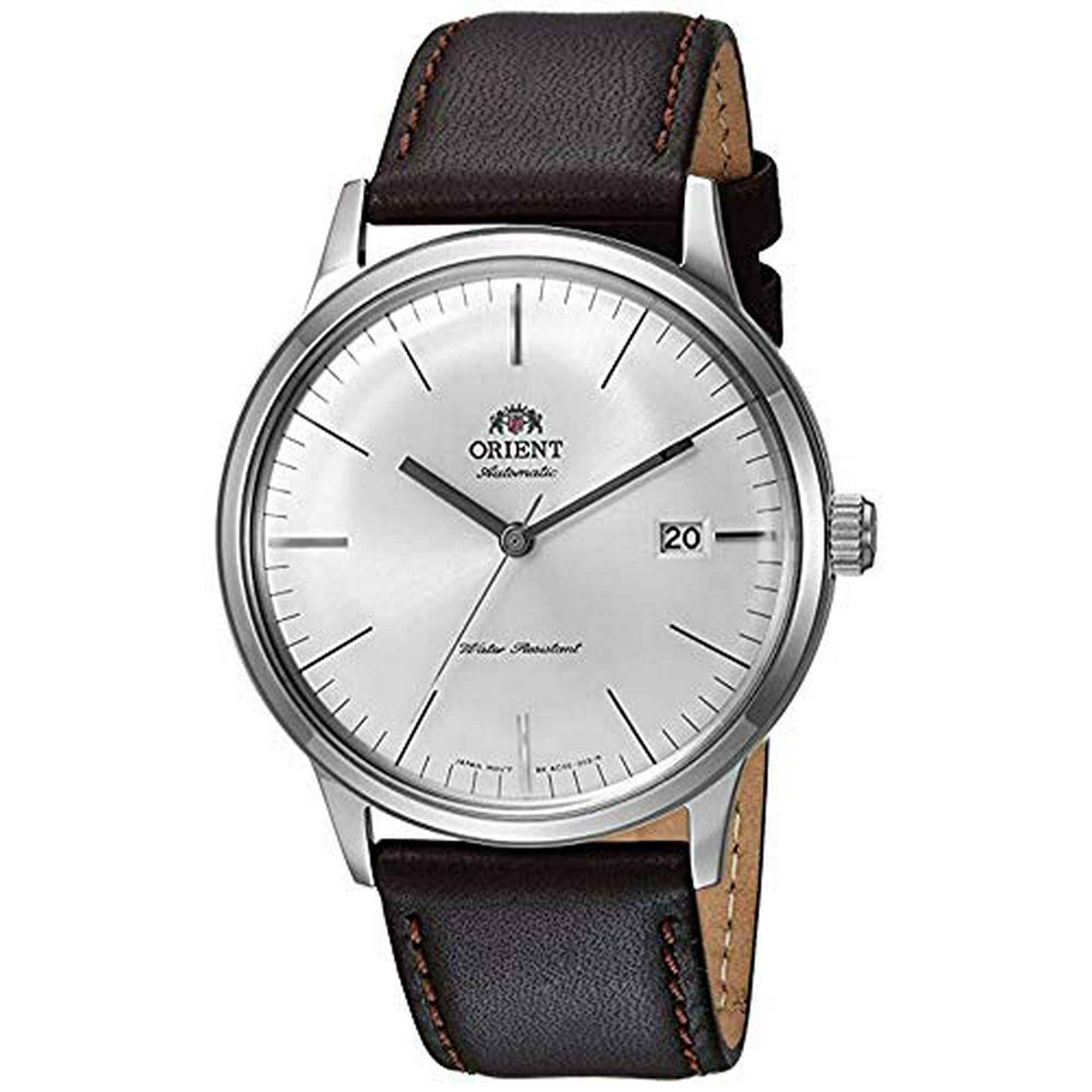 Orient 2nd Gen Bambino Version III Japanese Automatic Stainless Steel and Leather Dress Watch