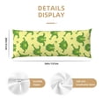 thumbnail image 3 of Fotbe Funny Frogs Funda para Almohada Corporal con Diseño, Funda de Microfibra Ultrasuave de 20x54 Pulgadas, Ropa de Cama Elegante, 3 of 7