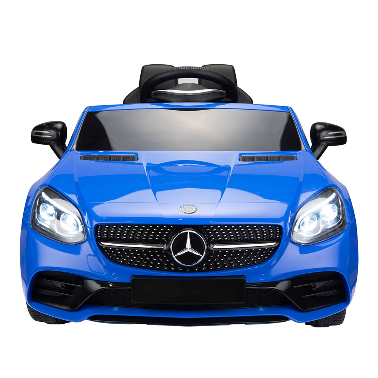 CIPACHO Licensed Benz, 12V Electric Kids Ride On Car for Ages 3-6, LED Head Lights, Safe Belt, Double Doors, 2 Speeds, Blue CIPACHO Licensed Benz, 12V Electric Kids Ride On Car for Ages 3-6, LED Head Lights, Safe Belt, Double Doors, 2 Speeds, Blue