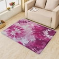 thumbnail image 2 of Tie Dye Area Rug for Bedroom - 6x8 Rug, Hot Pink Soft Non Silp Machine Washable Rugs, Girls Psychedelic Low Pile Large Floor Carpet for Living Room Dining Room College Dorm, 2 of 7